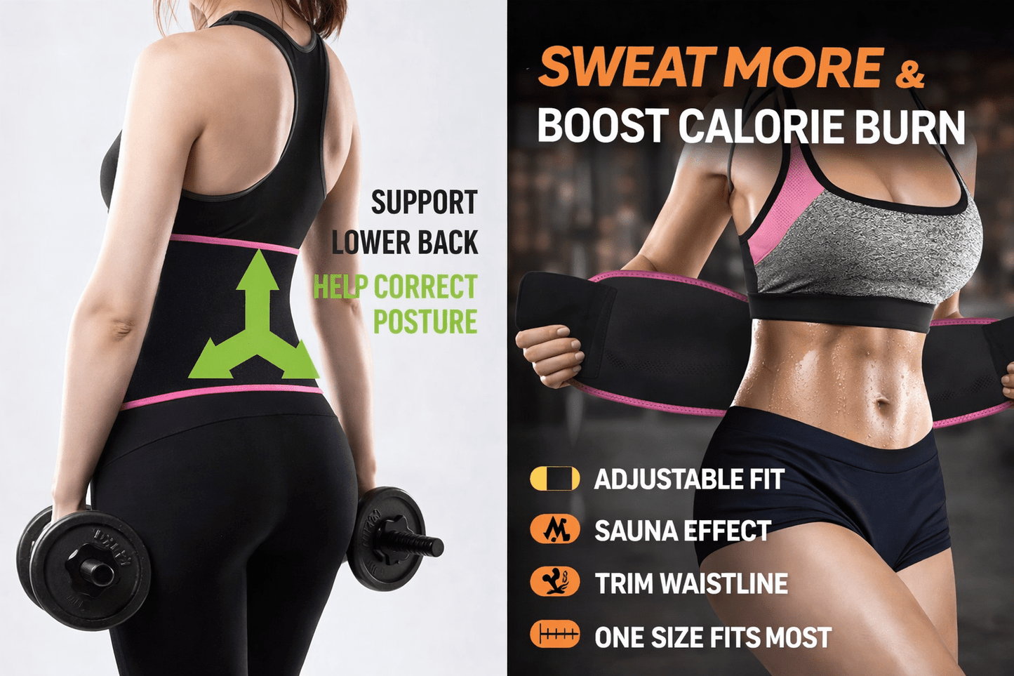 CoreFlex™ Sweat Belt - Velorafit Wellness